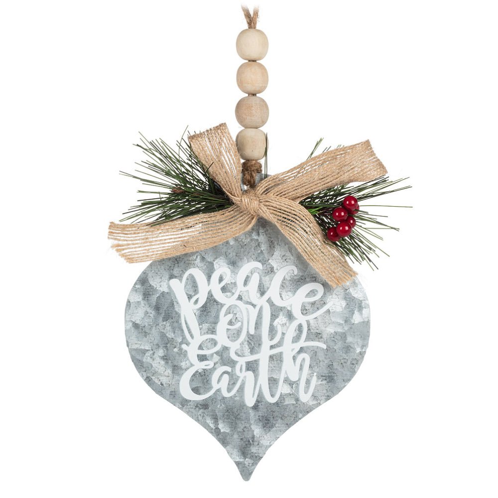 Abbott Peace on Earth Ornament - Skiis & Biikes