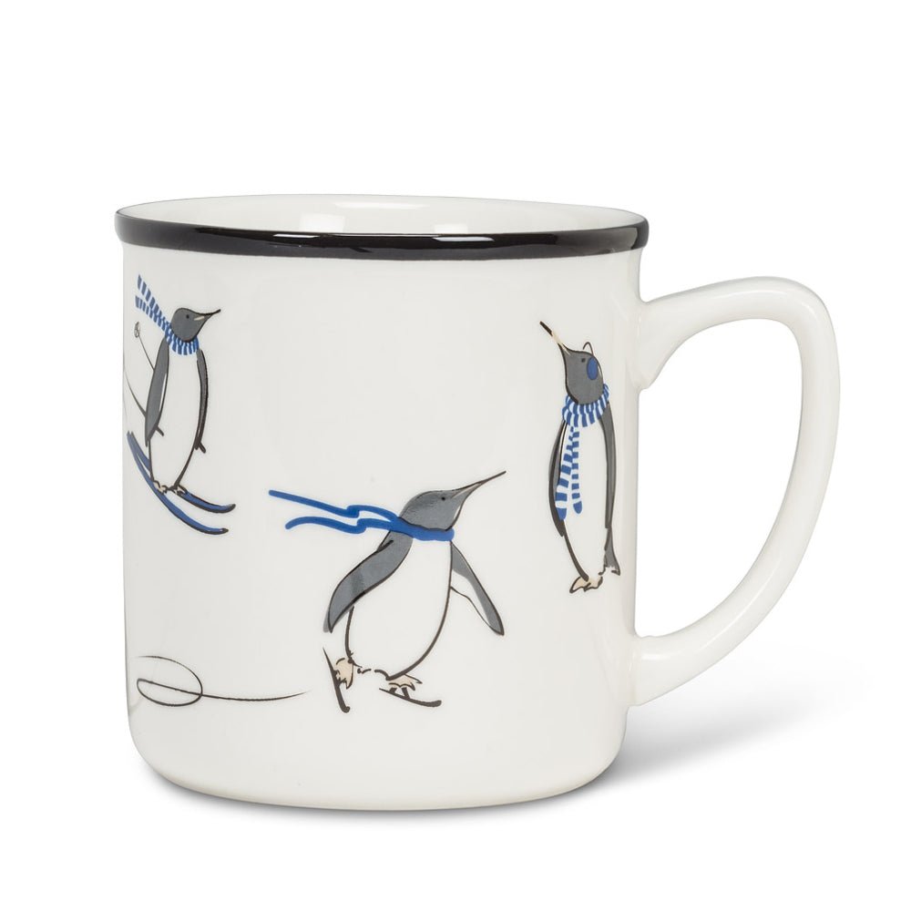 Abbott Winter Sport Penguins Mug - Skiis & Biikes