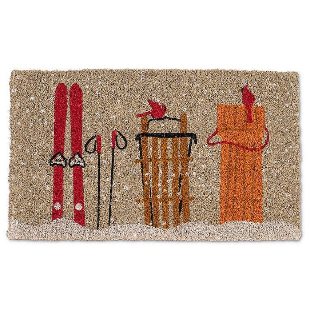 Abbott Winter Sports Doormat - Skiis & Biikes