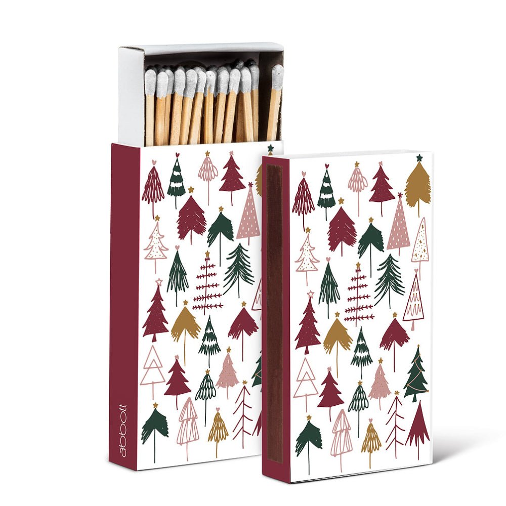 Abbott Winter Trees Matches (45 Pack) - Skiis & Biikes