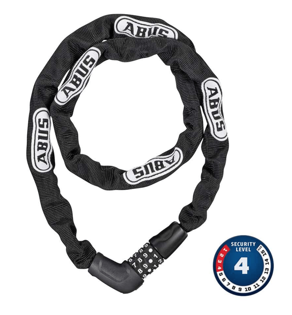 Abus Steel - O - Chain 5805C with Combination Lock - Skiis & Biikes