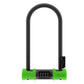 Abus Ultra Combo 410C Combination U - Lock 170x230mm Green - Skiis & Biikes