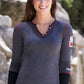 Alp N Rock Retro Ski Canada Ladies Henley 2018 - Skiis & Biikes