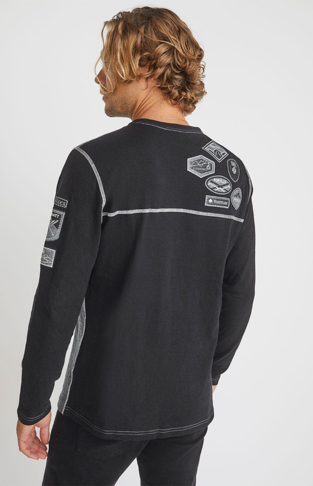 Alp N Rock Ski Patch Mens Crew Shirt 2021 - Skiis & Biikes