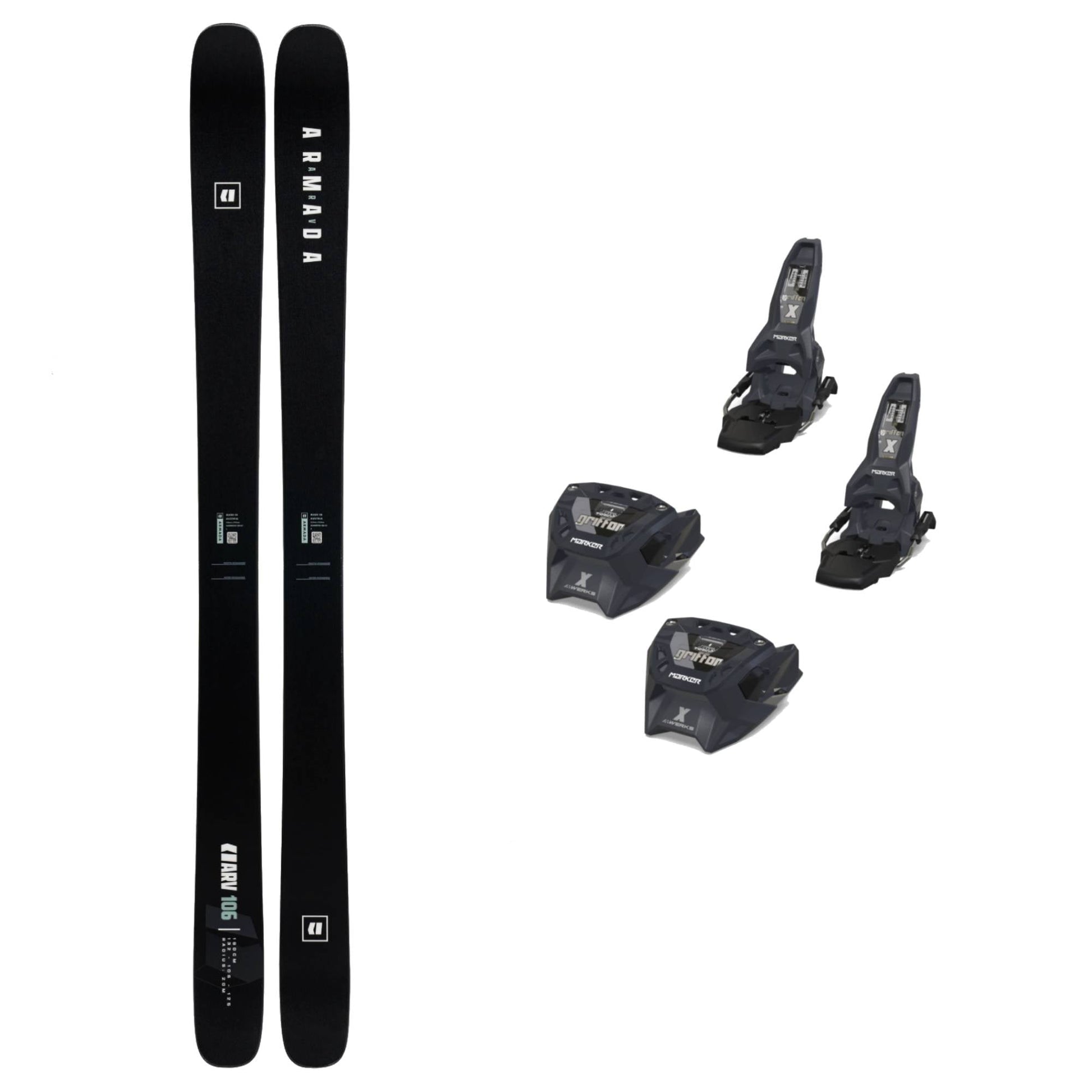 Armada ARV 106 Ski + Griffon X 13 MWerks Bindings 2026 Bundle - Skiis & Biikes