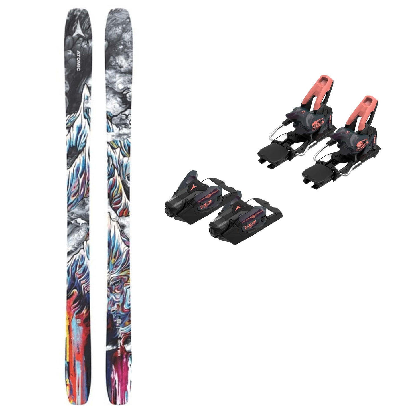 Atomic Bent 100 Ski + Strive 14 Binding 2025 - Skiis & Biikes