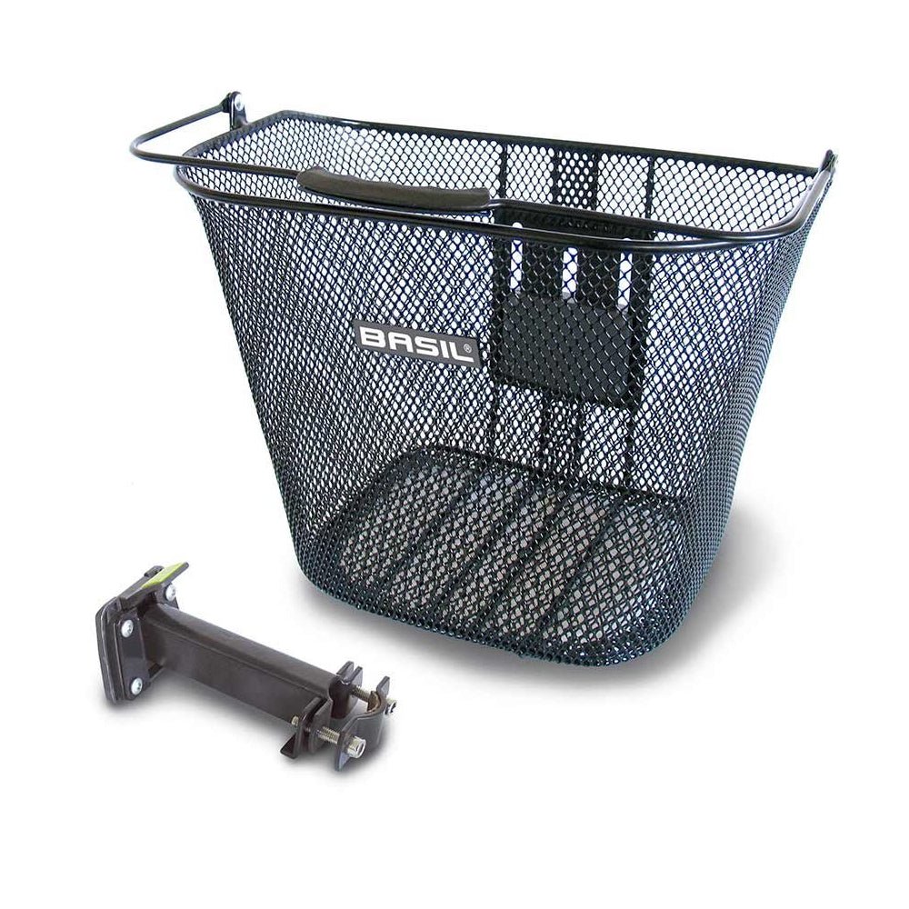 Basil Bremen Front Basket Black - Skiis & Biikes