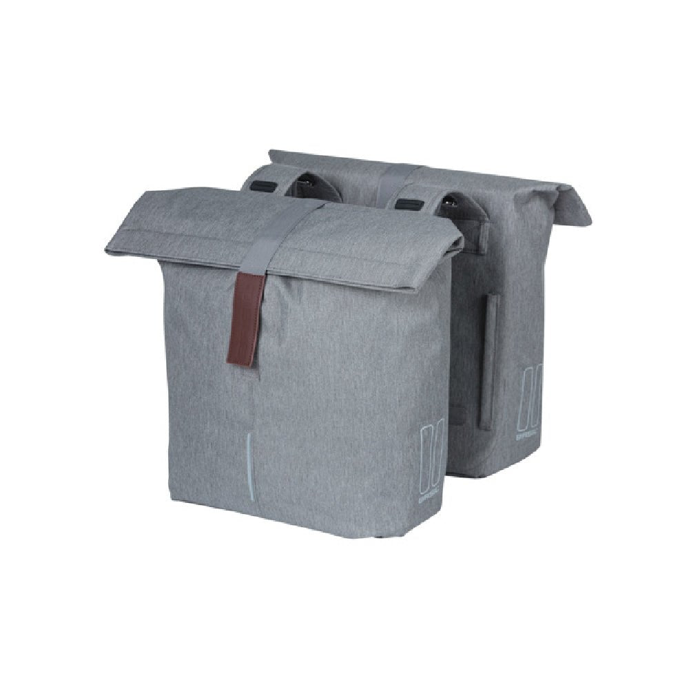 Basil City Pannier 28 l Grey - Skiis & Biikes