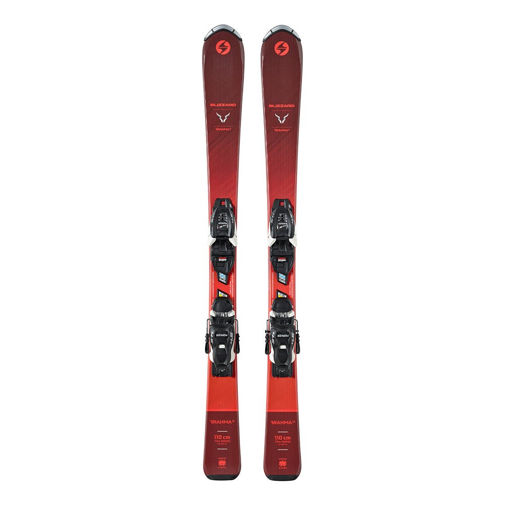 Blizzard Brahma Junior Ski + FDT 7 Binding 2023 Red 140 - Skiis & Biikes