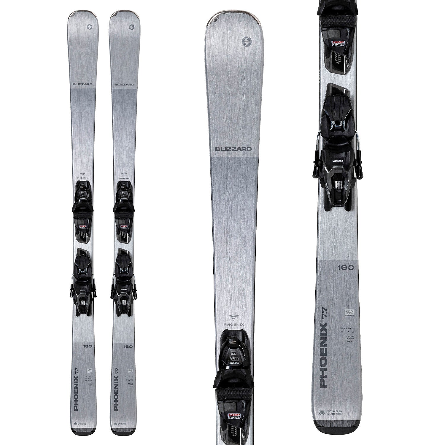 Blizzard Phoenix 7.7 Womens Ski + TLT 10 W GW Binding 2022 - Skiis & Biikes