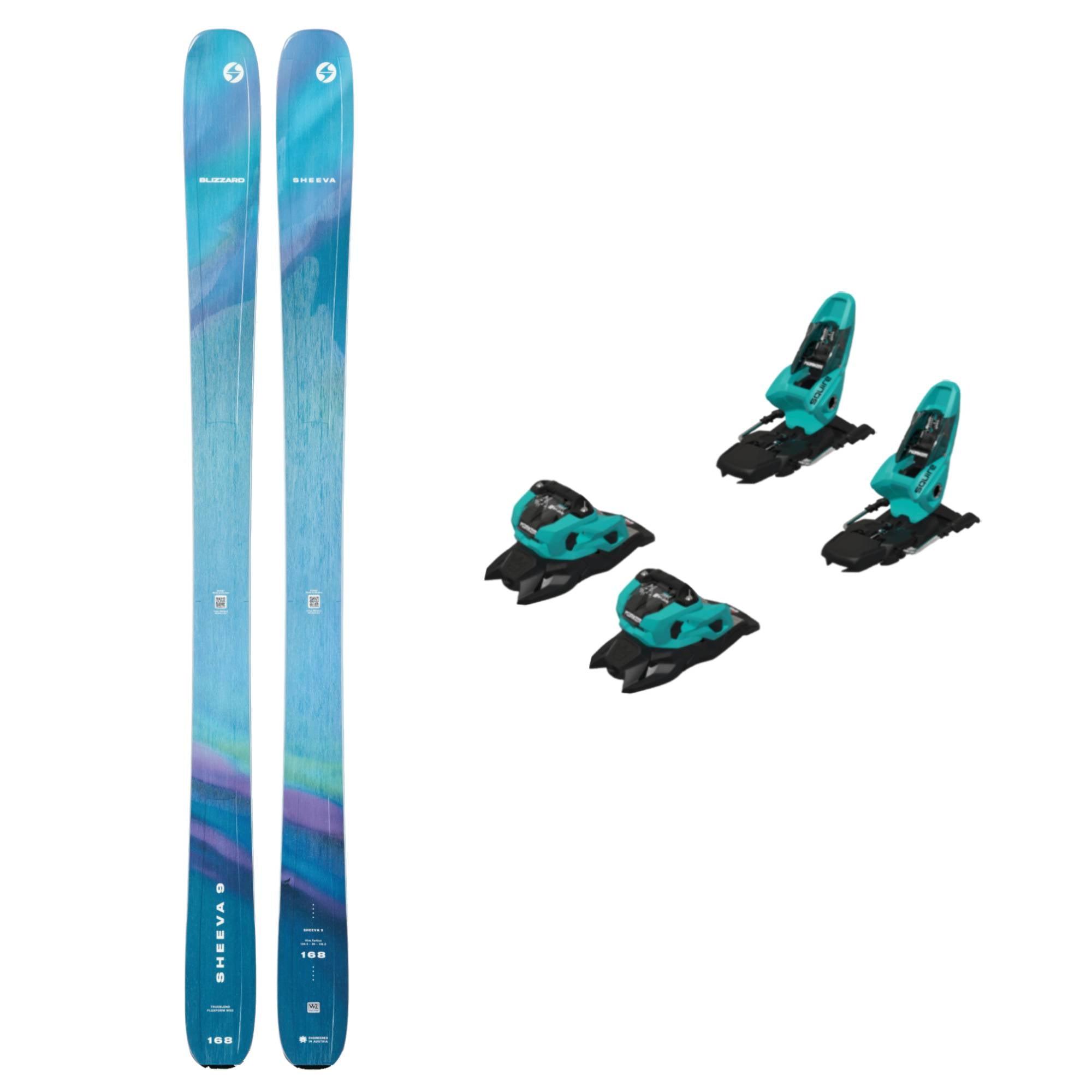 Blizzard Sheeva 9 Womens Ski + Squire 11 GW Bindings 2026 Bundle
