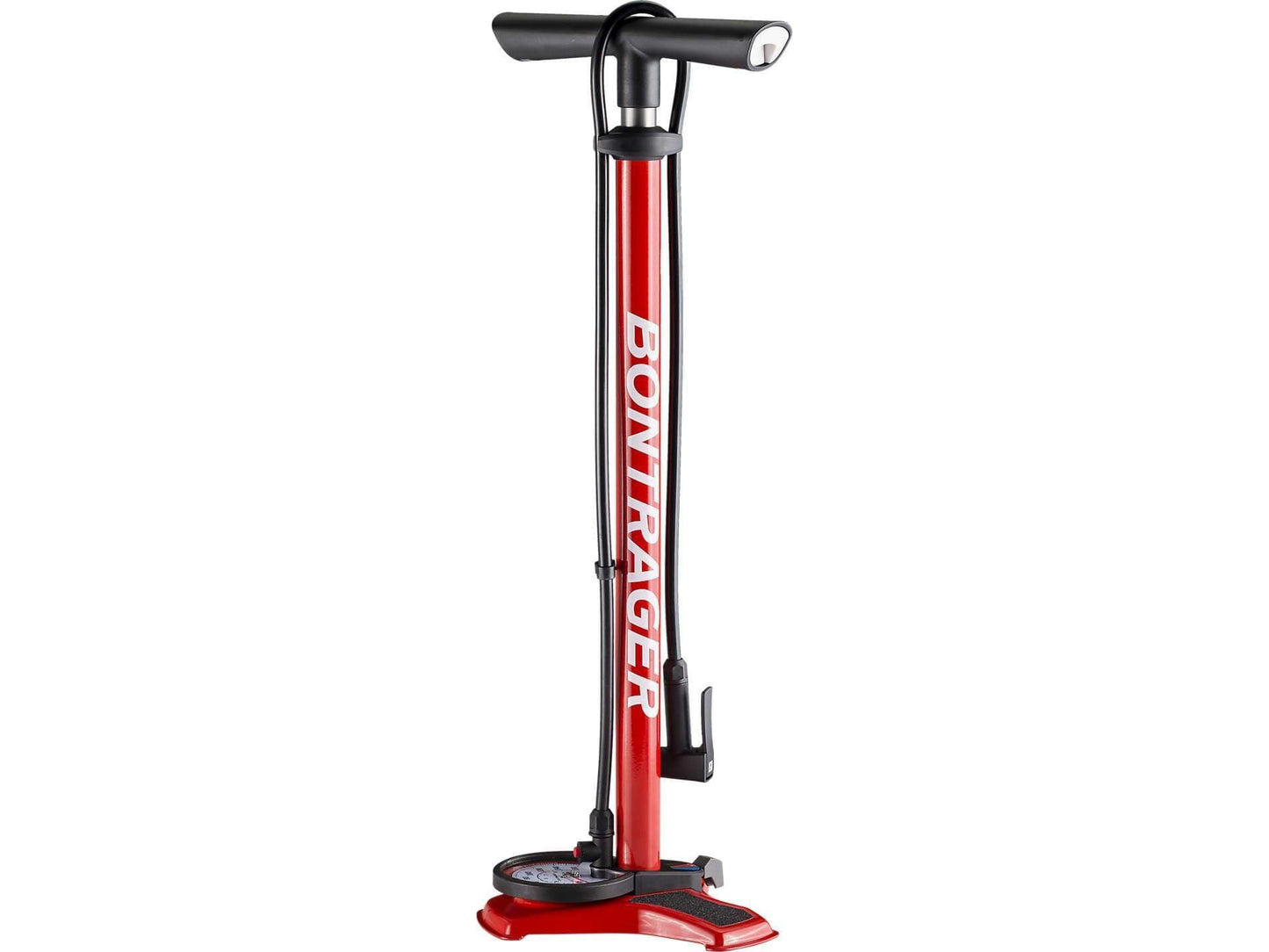 Bontrager Dual Charger Floor Pump Red - Skiis & Biikes