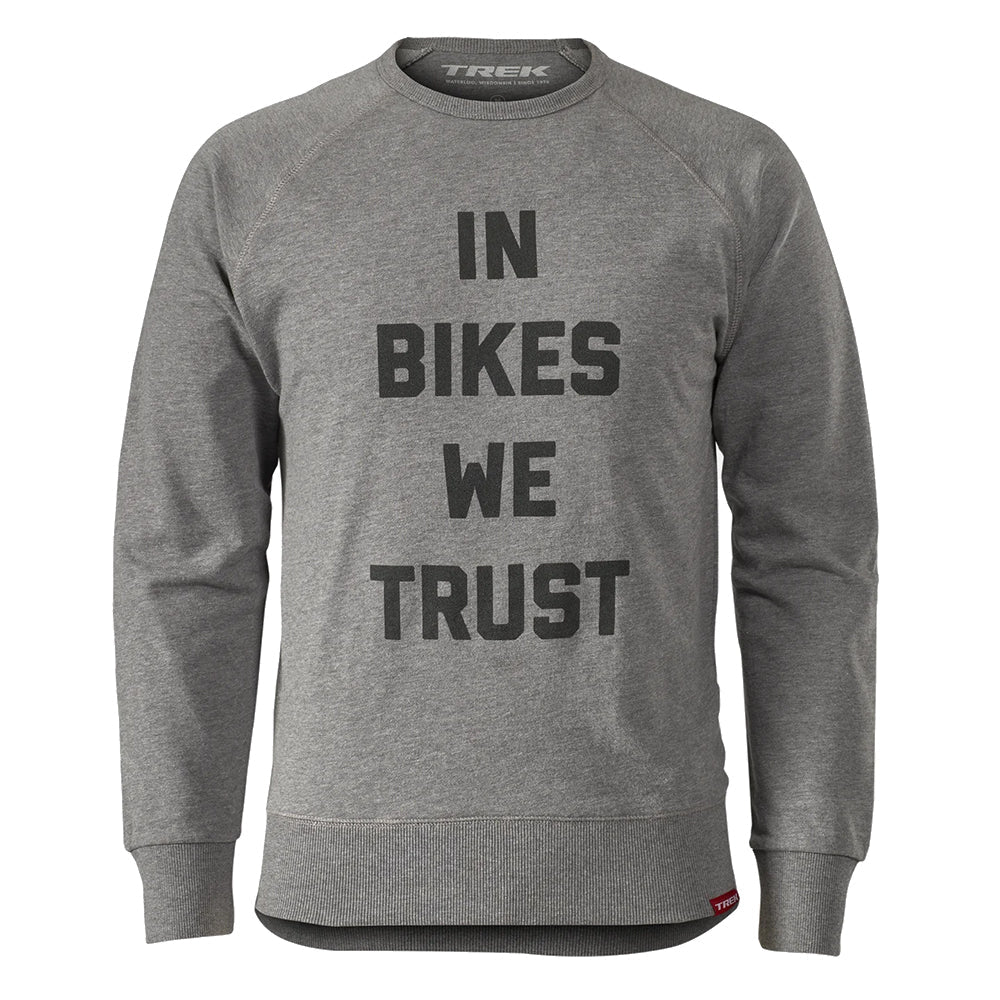 Bontrager In Bikes We Trust Adult Sweatshirt - Skiis & Biikes