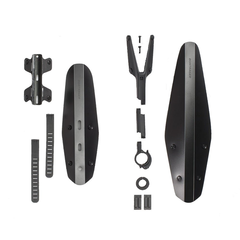 Bontrager Universal Road/CX/MTB Fender Front+Rear Set Black (No fat tires) - Skiis & Biikes