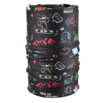 Bula Double Printed Junior Necktube - Skiis & Biikes