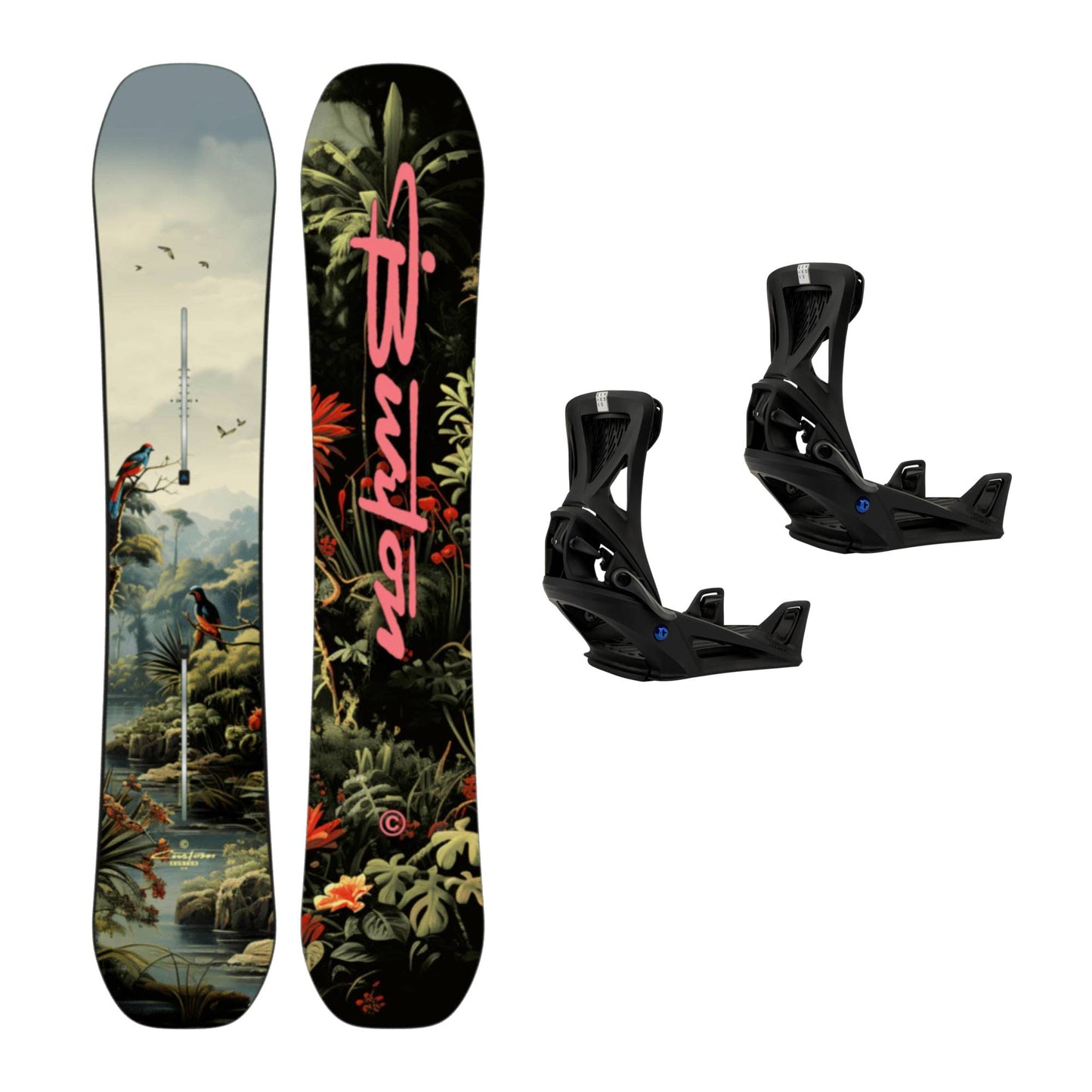 Burton Custom Snowboard + Genesis Step On Snowboard Bindings 2026 Bundle - Skiis & Biikes