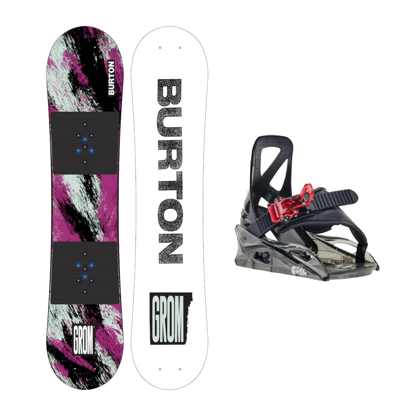 Burton Grom Junior Snowboard and Grom Snowboard Bindings 2025 - Skiis & Biikes