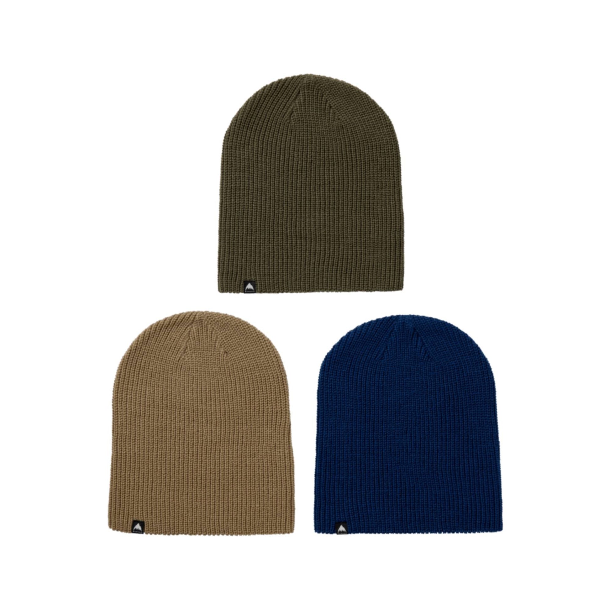 Burton Recycled DND Adult Beanie (3 - Pack) - Skiis & Biikes