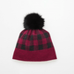 Canadian Hat Canada Plaid Pom Adult Beanie 2019 - Skiis & Biikes