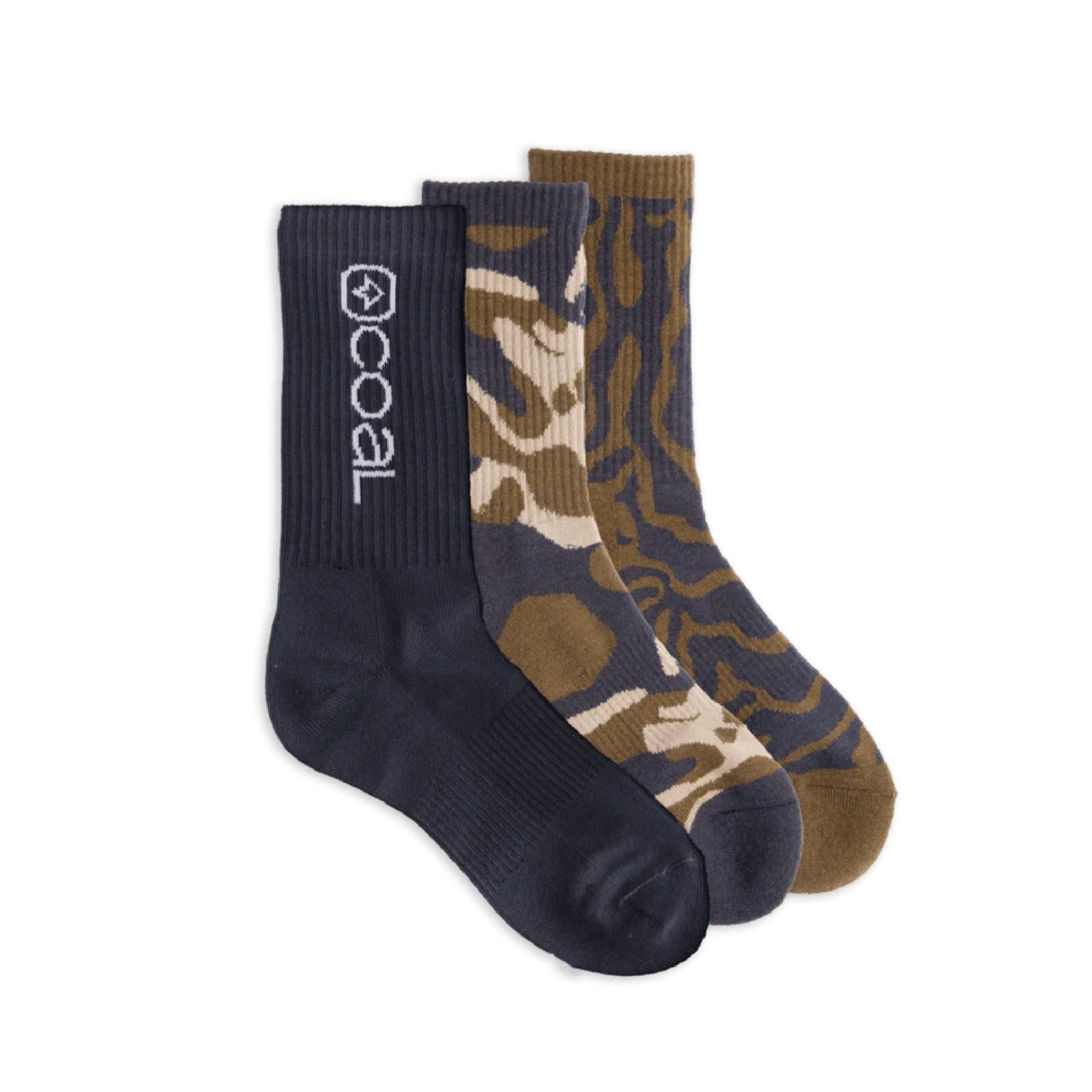 Coal Everyday Adult Crew Sock (3 - pack) - Skiis & Biikes