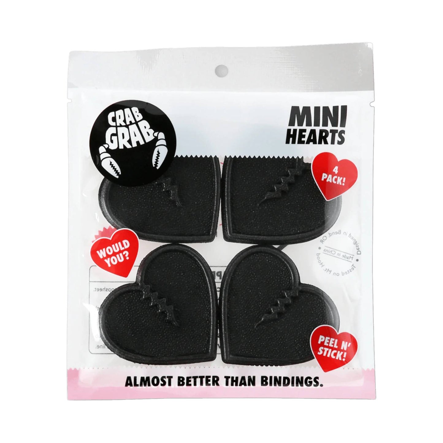 Crab Grab Mini Hearts Stomp Pad - Skiis & Biikes