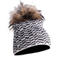 Descente Teagon Fur Pom Ladies Hat - Skiis & Biikes