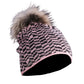 Descente Teagon Fur Pom Ladies Hat - Skiis & Biikes