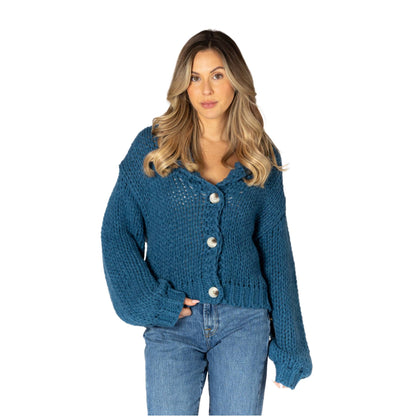 Lyla + Luxe Lillian Womens Hand Knit Cardigan 2027
