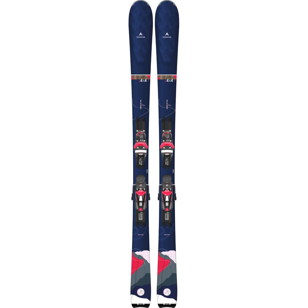 Dynastar E 4X4 7 Womens Ski + NX 12 Konect GW Binding 2023 - Skiis & Biikes