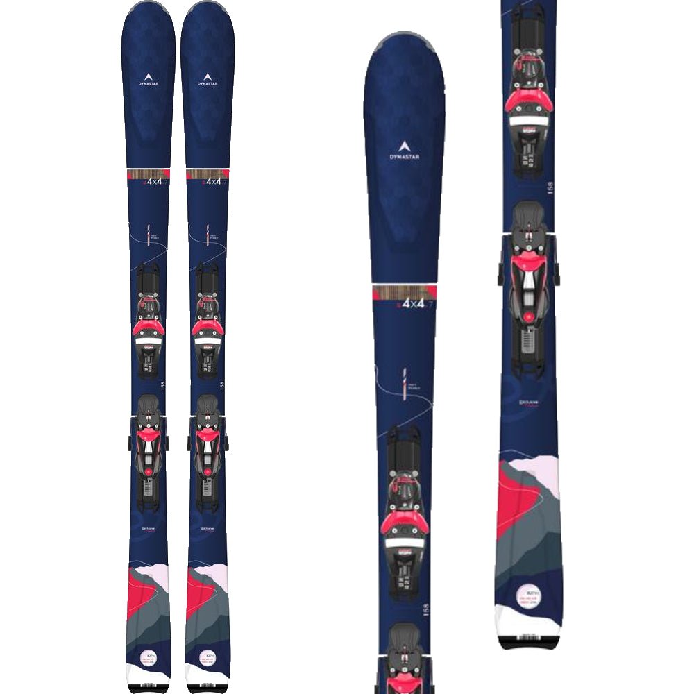 Dynastar E 4X4 7 Womens Ski + NX 12 Konect GW Binding 2023 - Skiis & Biikes