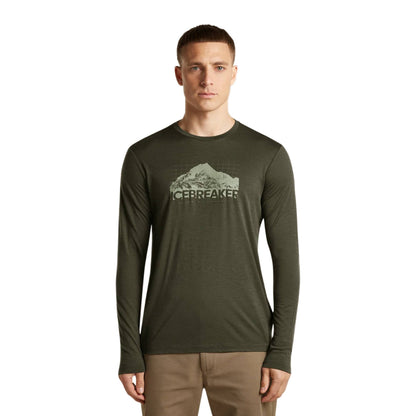Icebreaker 150 Tech Lite Aoraki Explorer Mens LS Tee