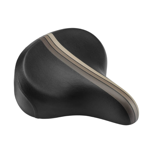 Electra Retro Stripe Elastomer Saddle, Black 265mm x 255mm - Skiis & Biikes