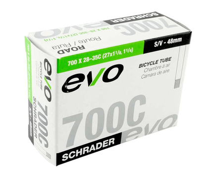 Evo Schrader Bicycle Inner Tube - Skiis & Biikes