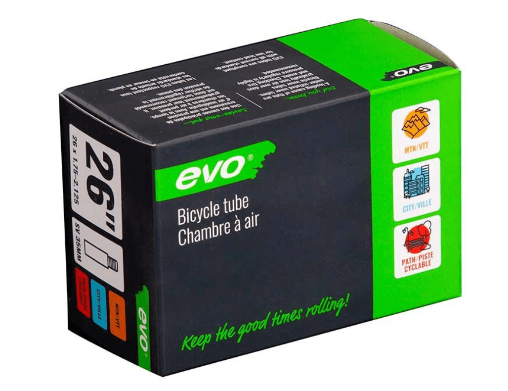 Evo Schrader Bicycle Inner Tube - Skiis & Biikes