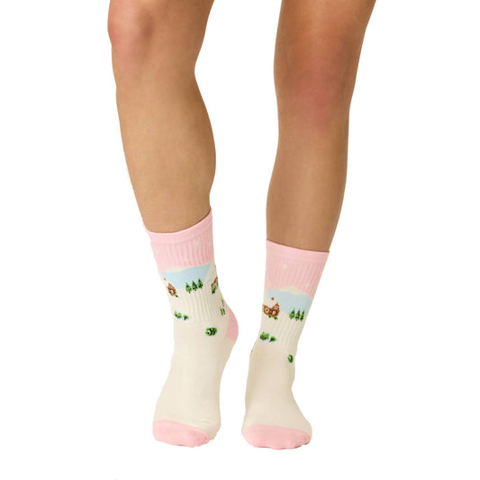 PJ Salvage Winter Village Womens Crew Sock