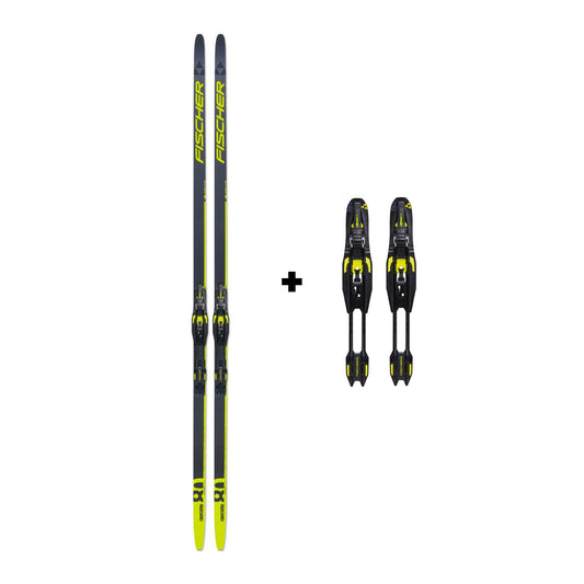Fischer Aerolite Skate 80 IFP Nordic Skis and Race Skate IFP Nordic Bindings - Skiis & Biikes