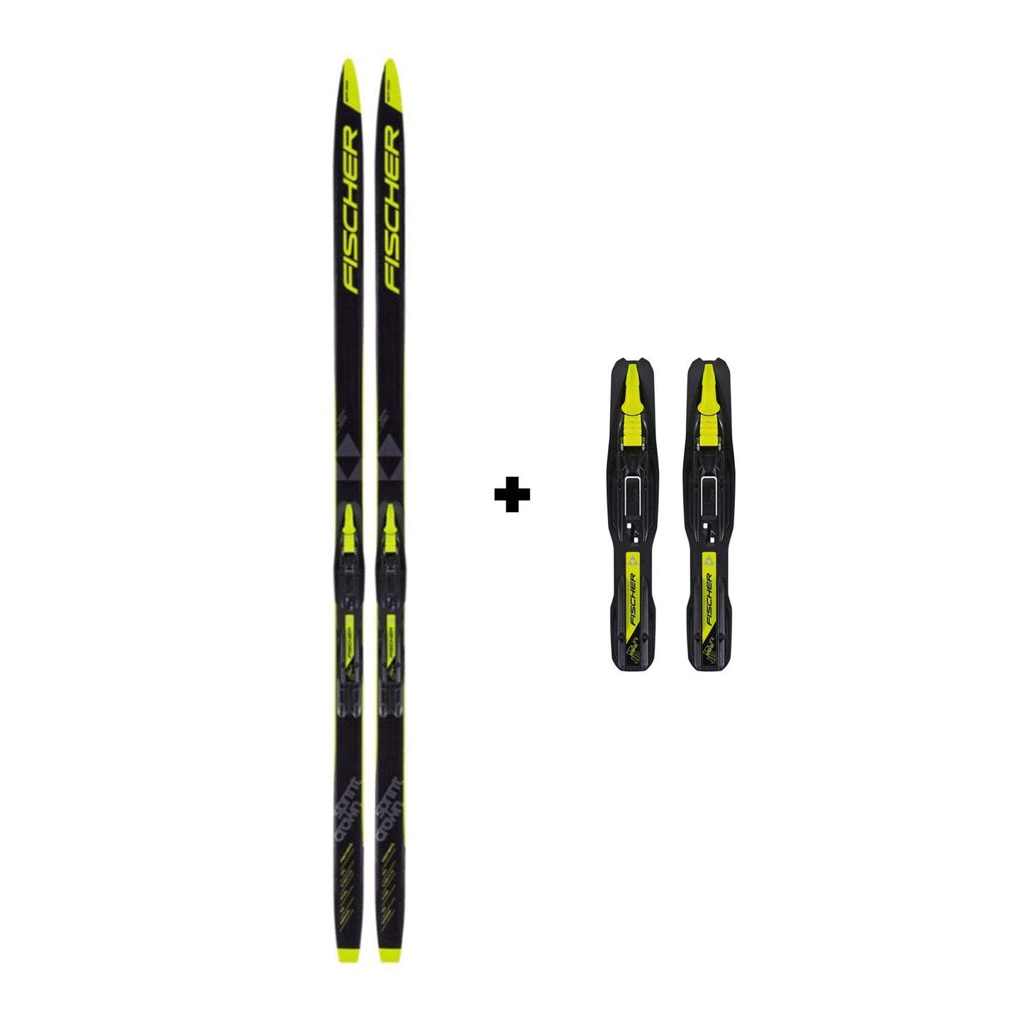 Fischer Sprint Crown IFP Junior Nordic Ski and Tour Step In Junior Binding - Skiis & Biikes