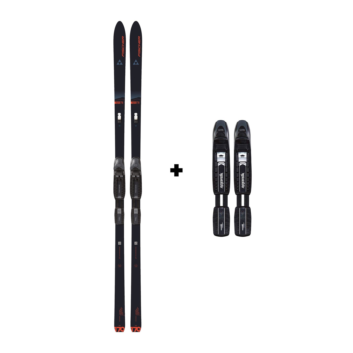 Fischer Traverse 78 Crown Nordic Skis and BCX Auto Binding - Skiis & Biikes