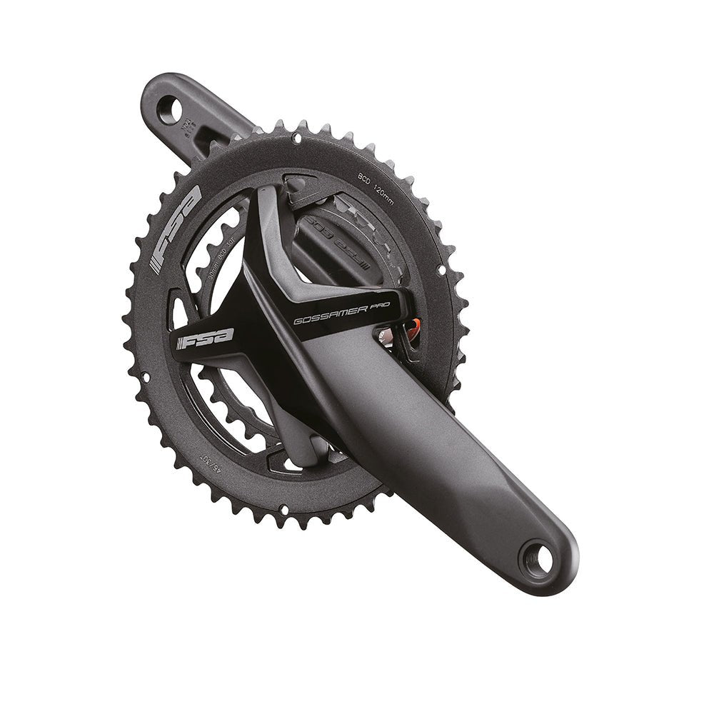 FSA, Gossamer Pro, Crankset, Speed: 10/11, Spindle: 30mm, BCD: 110, 34/50, 30mm, 170mm, Black, Road, Set - Skiis & Biikes