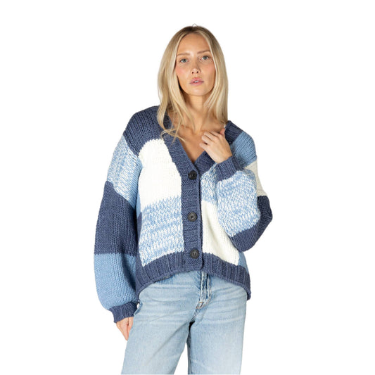 Lyla + Luxe Lenny Womens Hand Knit Cardigan 2027