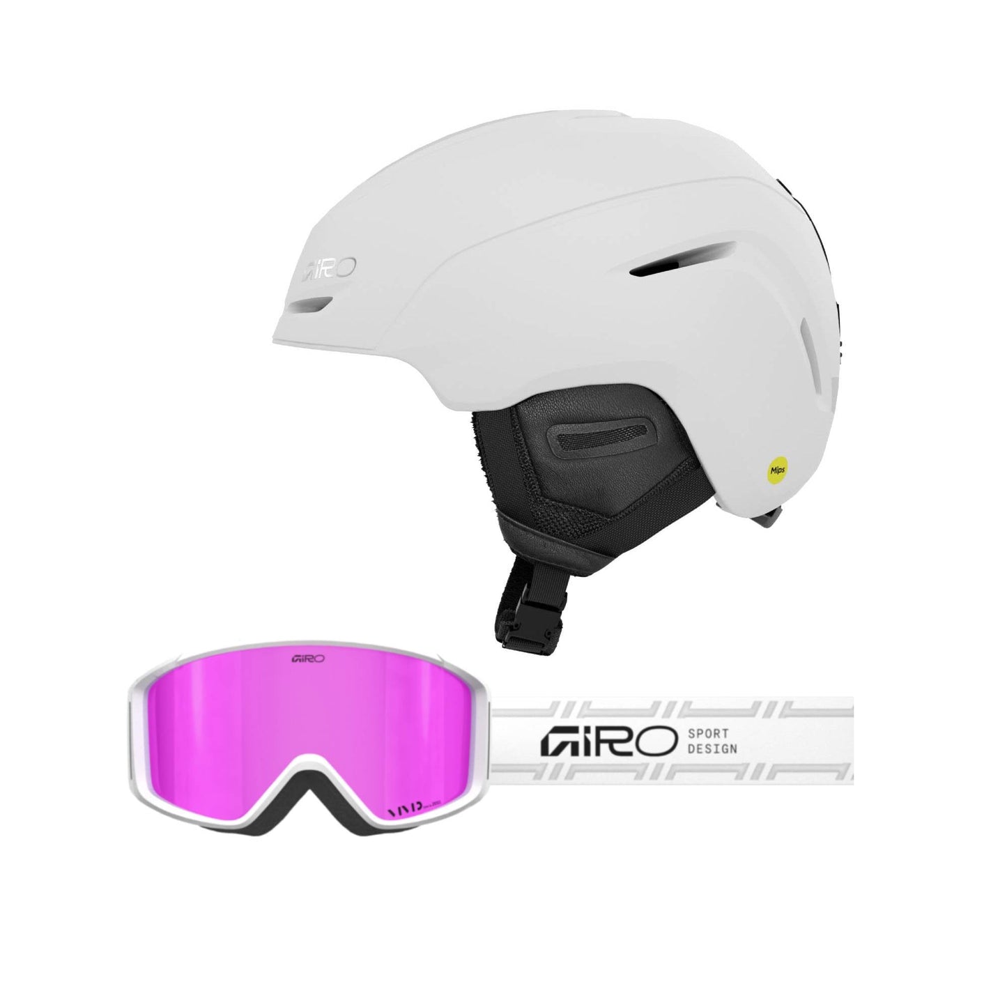 Giro Avera MIPS AF Womens Helmet + Index 2.0 AF Goggles 2026 Bundle - Skiis & Biikes