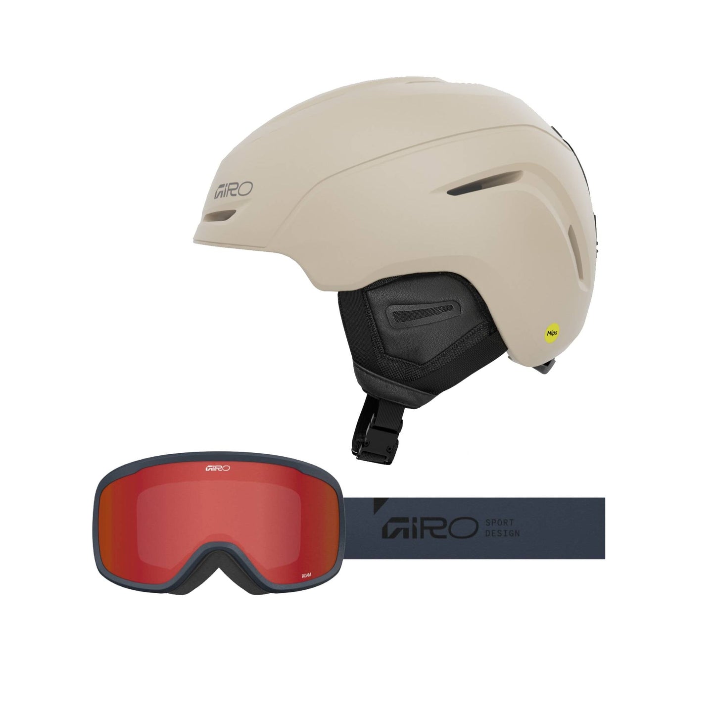 Giro Neo MIPS Helmet + Roam Goggles 2026 Bundle - Skiis & Biikes