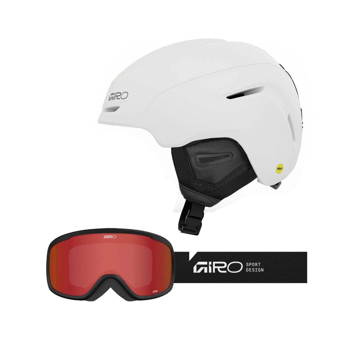 Giro Neo MIPS Helmet + Roam Goggles 2026 Bundle - Skiis & Biikes