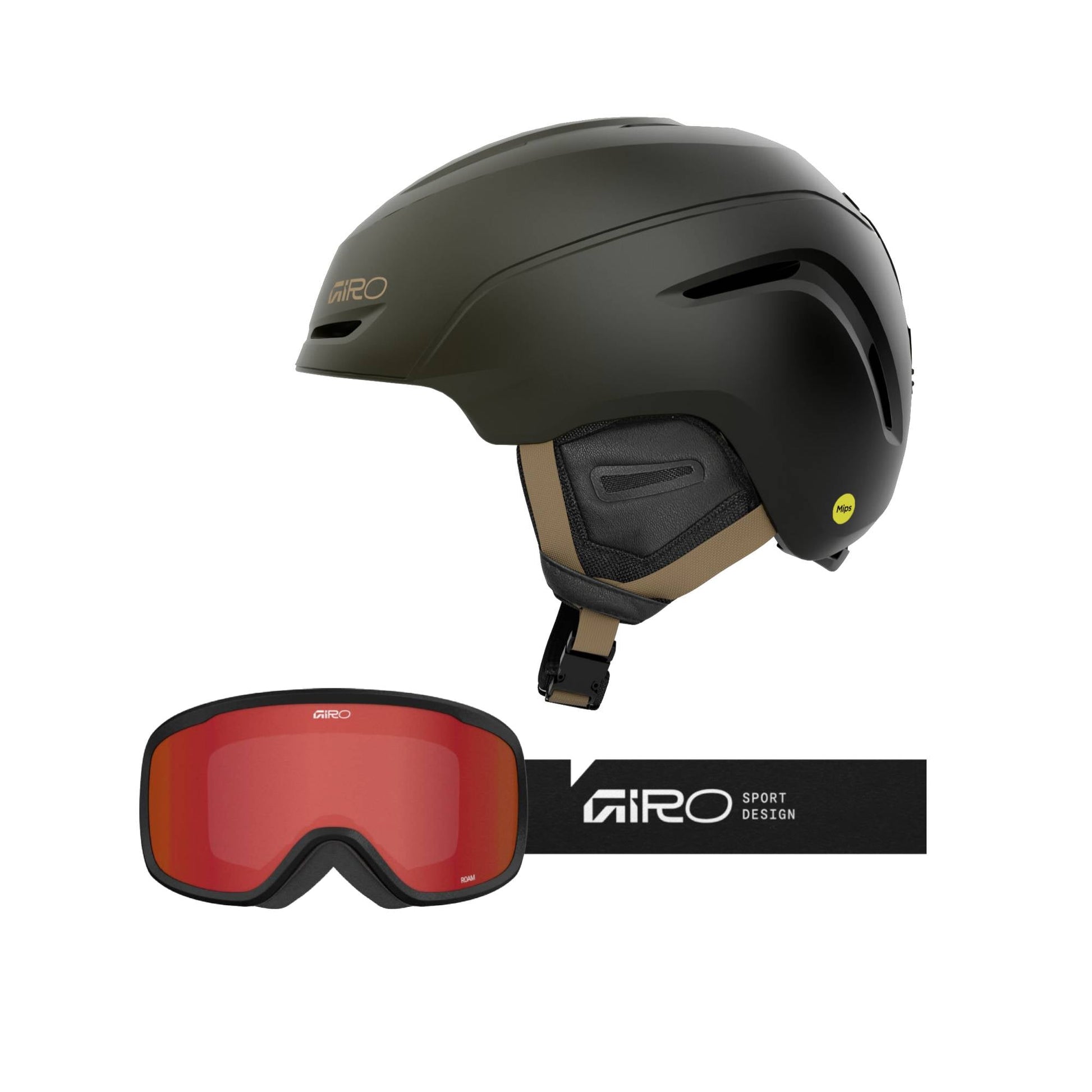 Giro Neo MIPS Helmet + Roam Goggles 2026 Bundle - Skiis & Biikes