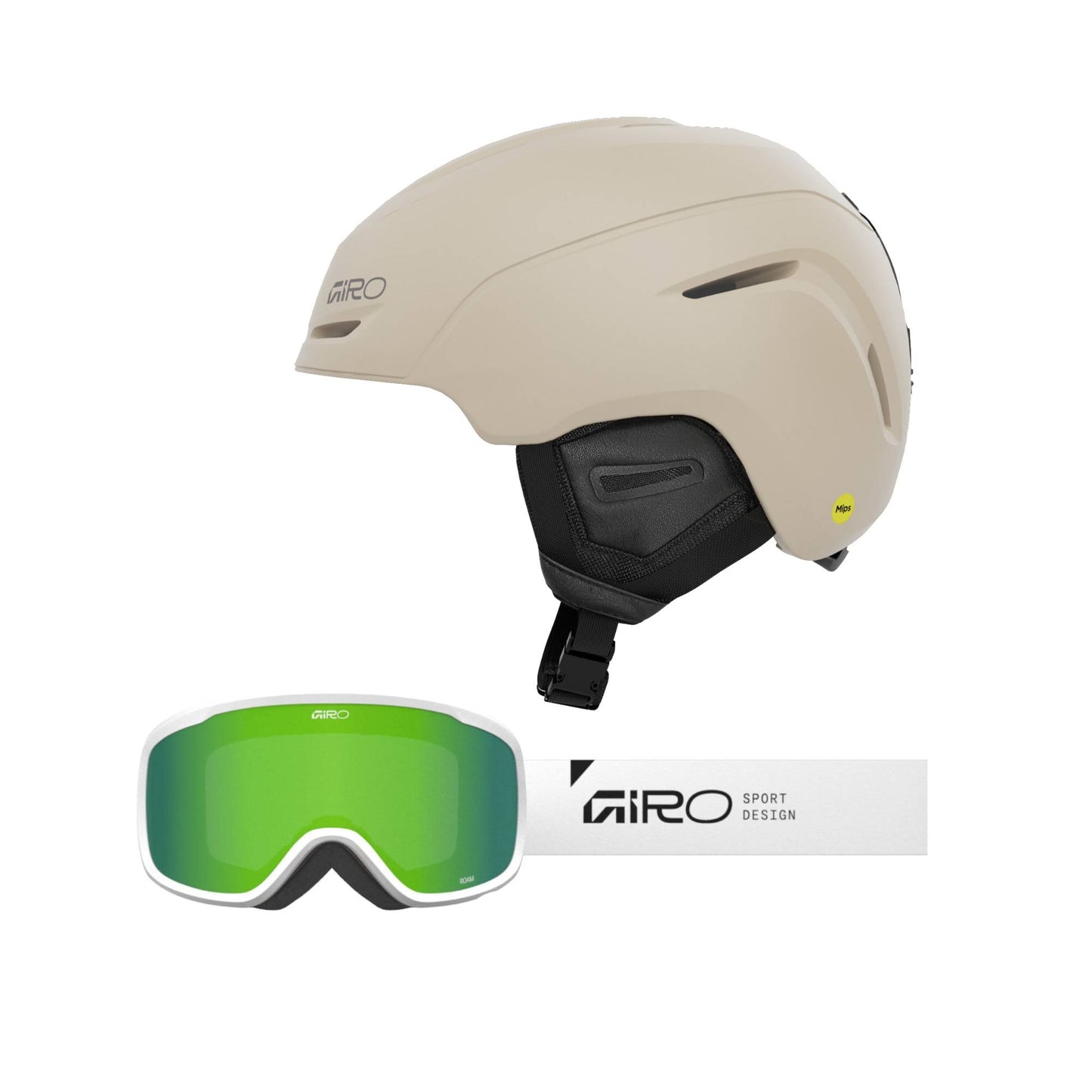 Giro Neo MIPS Helmet + Roam Goggles 2026 Bundle - Skiis & Biikes