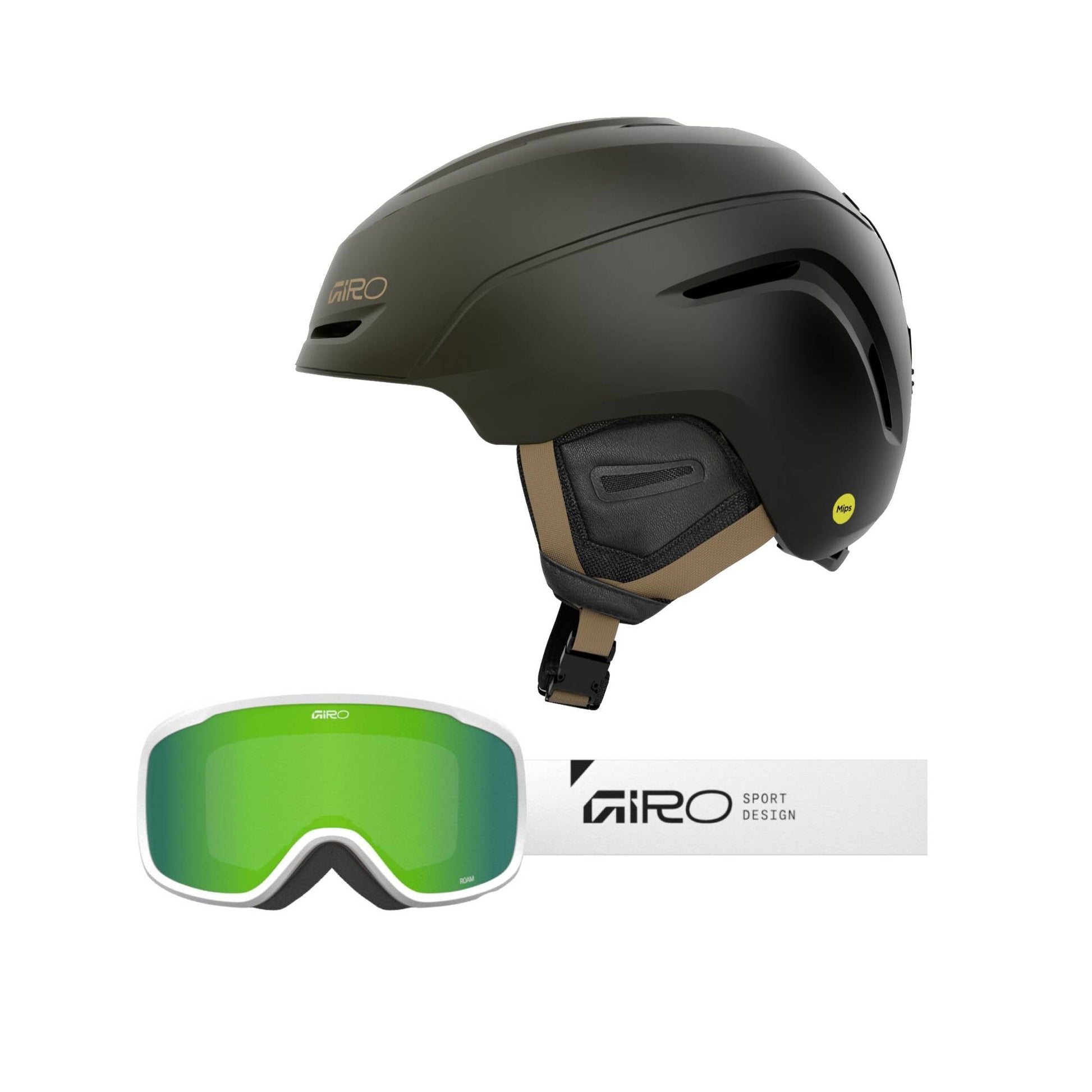 Giro Neo MIPS Helmet + Roam Goggles 2026 Bundle - Skiis & Biikes