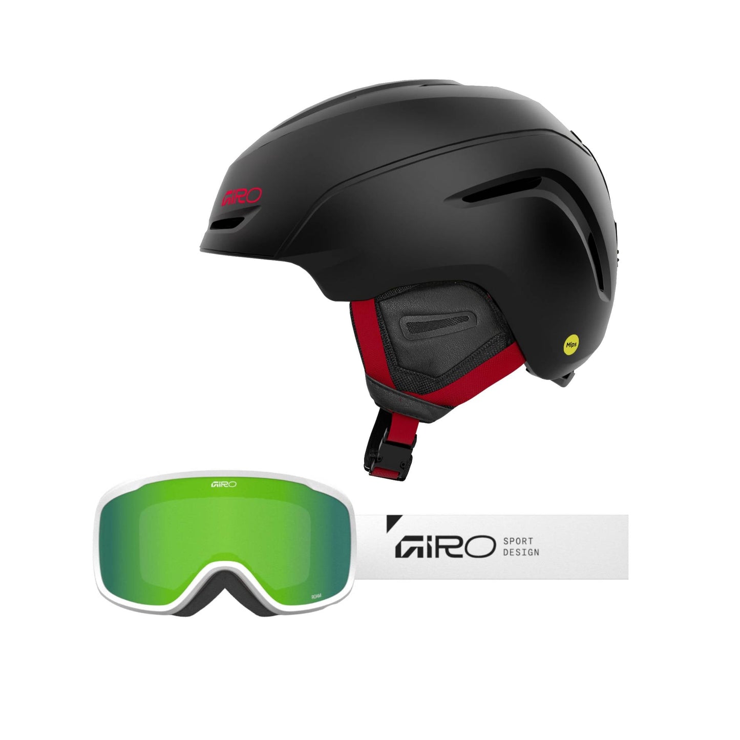 Giro Neo MIPS Helmet + Roam Goggles 2026 Bundle - Skiis & Biikes