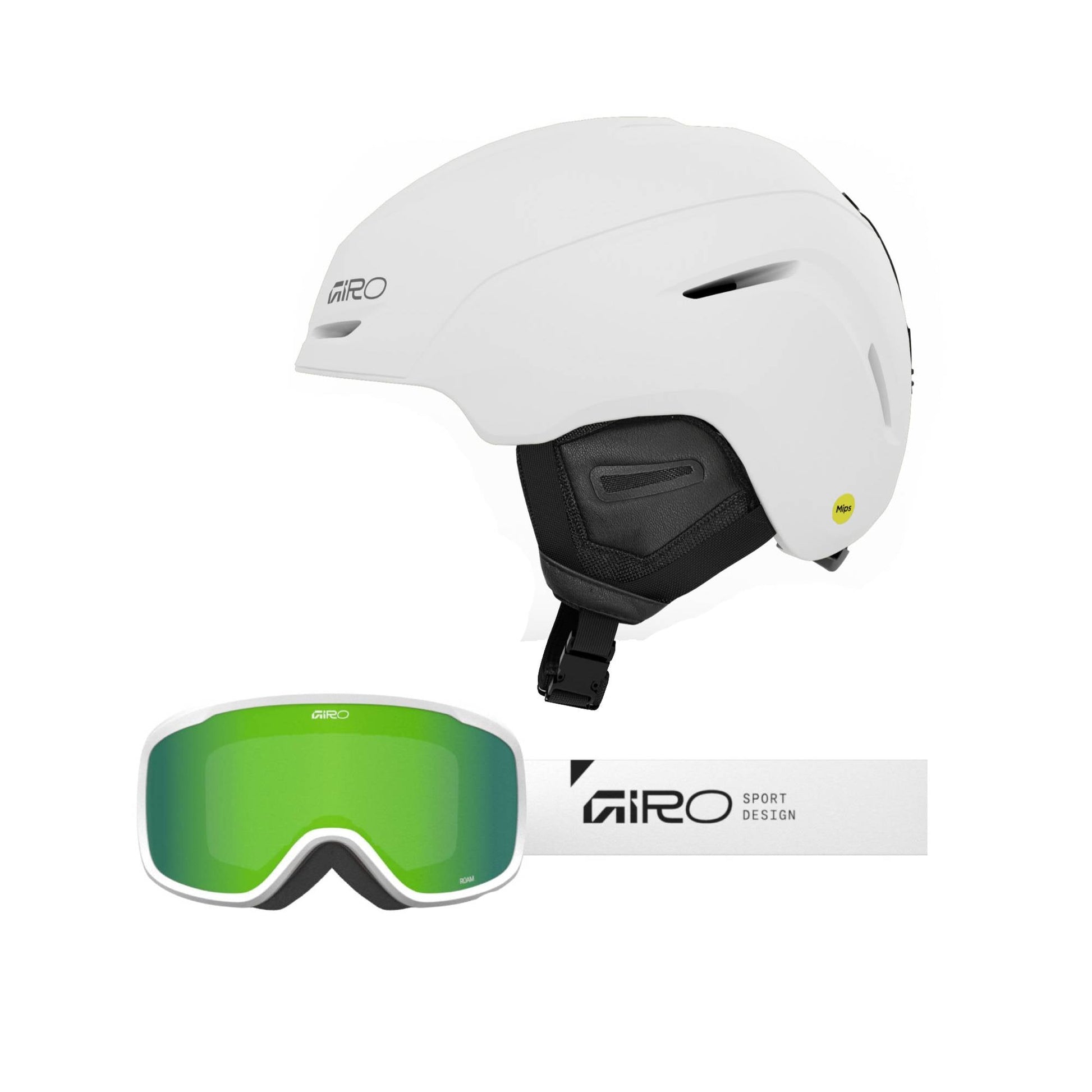 Giro Neo MIPS Helmet + Roam Goggles 2026 Bundle - Skiis & Biikes