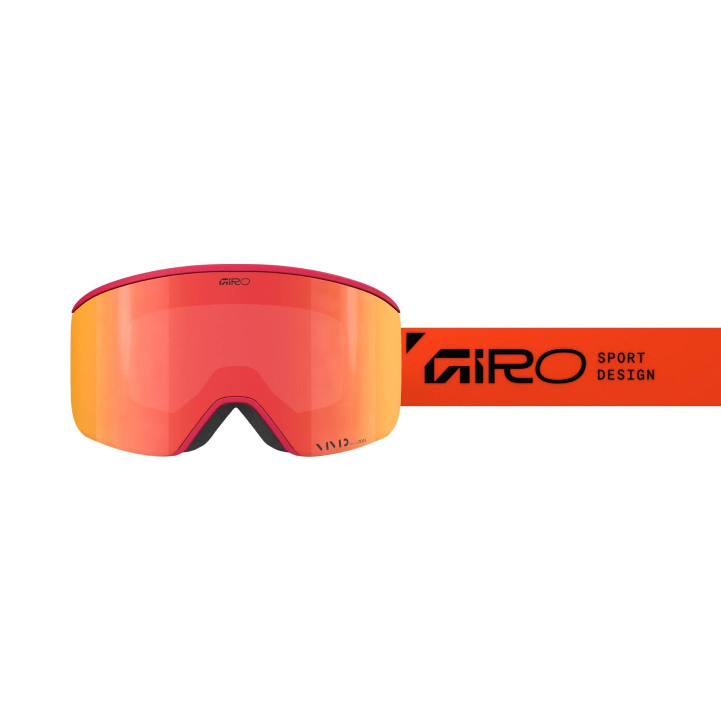 Giro Axis Goggles 2026 Orange Stacked | Vivid Ember DISPLAY MODEL, ONE LENS ONLY