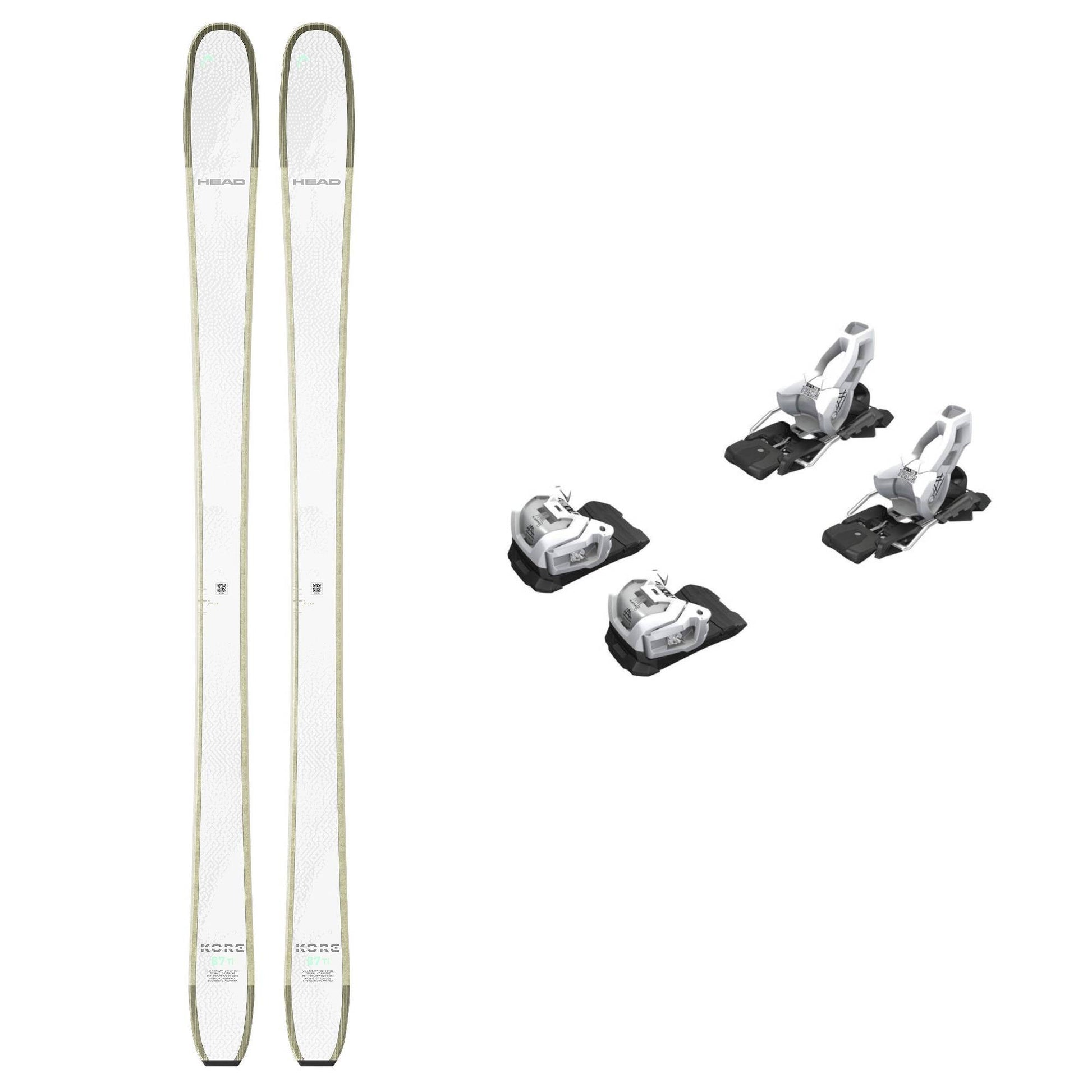 Head Kore 87 Ti Womens Ski and Attack LYT 11 GW White Binding 2026 - Skiis & Biikes